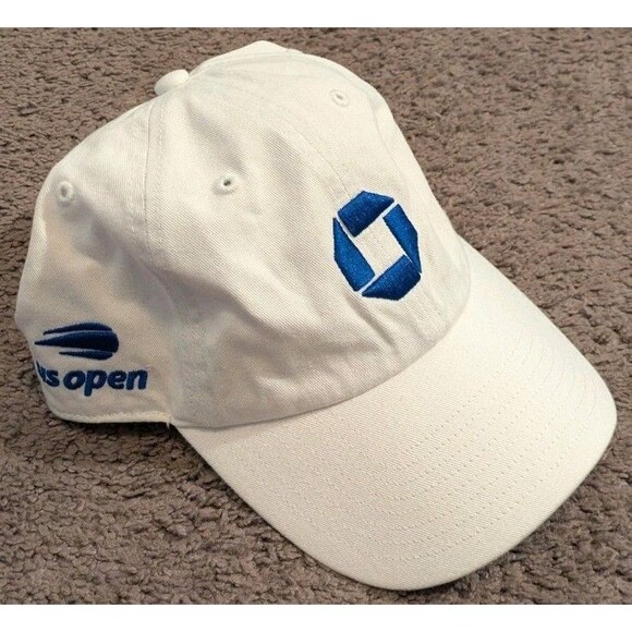 '47 2024 US Open Tennis NYC Chase Bank white Adjustable Hat - Picture 1 of 6